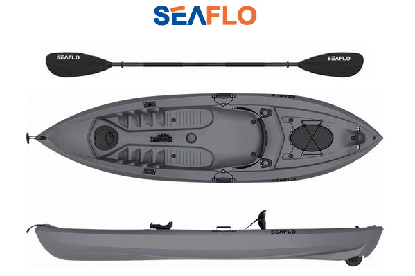 SEAFLO TEK KİŞİLİK BALIKÇI KANO GRİ