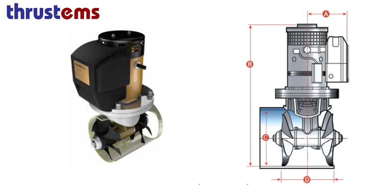 THRUSTEMS BAŞ PERVANE EMS-S90 6.3 HP 12 V 185MM