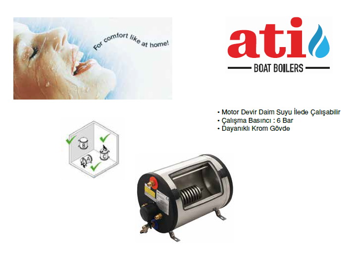ATI BOILER 30 LT  PASLANMAZ REZİSTANS BS3012