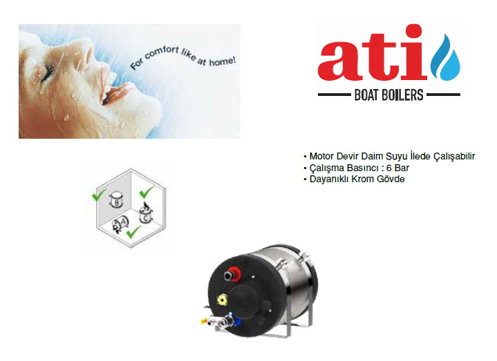 ATI BOILER 6 LT  PASLANMAZ REZİSTANS MB06032E 12V