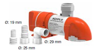 SEAFLO DÜŞÜK PROFİLLİ SİNTİNE POMPASI 1100 GPH 12 V