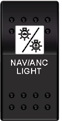 SWITCH ON-ON-OFF NAVİGASYON+DEMİR LAMBASI 12/24 V
